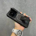 Poly Carbonate CamSheell Folding Bracket Armor Magnetic Phone Case for iPhone
