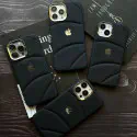 Premium Soft Logo Puffer Silicon Texture Phone Case for iPhone