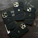 Premium Soft Logo Puffer Silicon Texture Phone Case for iPhone
