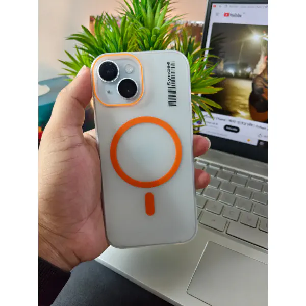 Ultra Thin Slim-Fit Syndee Matte Magnetic Case For iPhone (Orange)