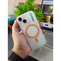 Ultra Thin Slim-Fit Syndee Matte Magnetic Case For iPhone (Orange)