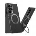 GKK Magnetic Ring Holder Hard Ultra Series Nylon Fabric Shockproof Case for Samsung Galaxy