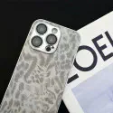 Luxury Leopard Print Glass Lens Film Soft Bumper Case – Women's Fashion Casing for iPhone 
