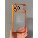 Luxury Matte Finished Ultra Thin Frosted Anti Yellow hard case with attached lens