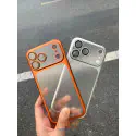 Luxury Matte Finished Ultra Thin Frosted Anti Yellow hard case with attached lens