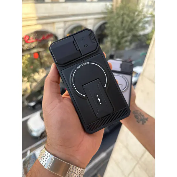 Folding Bracket Armor Camshell Magnetic iPhone Case