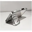 Luxury Plating Crystal Clear Anti Yellow Hard Case✨ With Stand Camera Lens Protector 