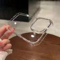 100% Anti Yellow Luxury Plating Crystal Clear Hard Case