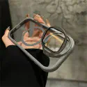 Acrylic Crystal Clear MagSafe Case with Folding Stand Camera Glass Protector