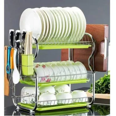 Modern design 3 tier kitchen dish drying rack