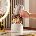 360° Rotating Portable Makeup Brushes Holder
