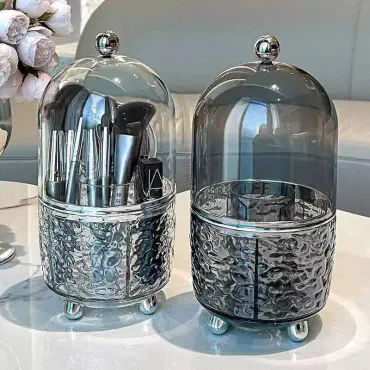 acrylic 360° Rotating Makeup Brush Holder