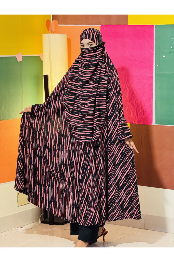 Semi Long Khimar Set- 07