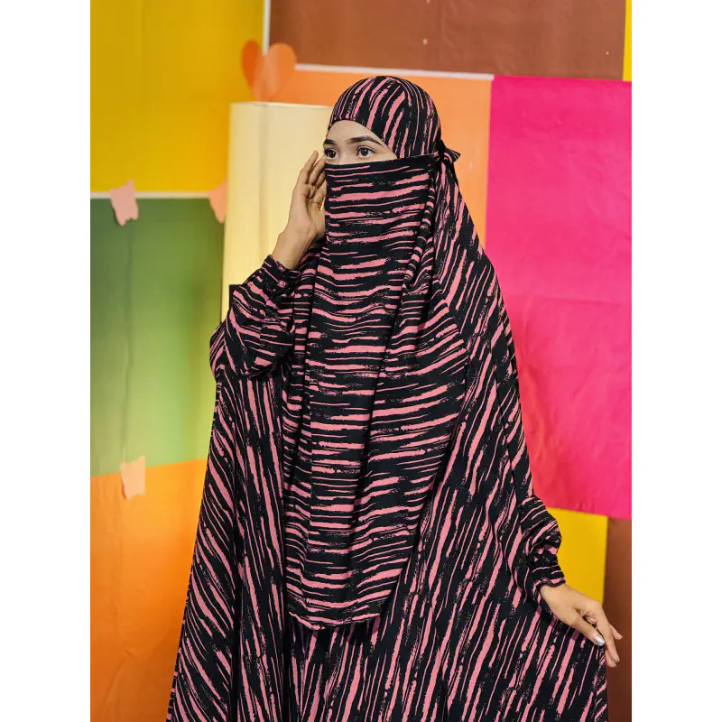Semi Long Khimar Set- 07