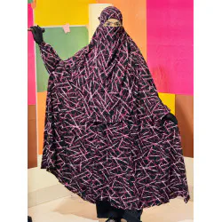 Semi Long Khimar Set-12