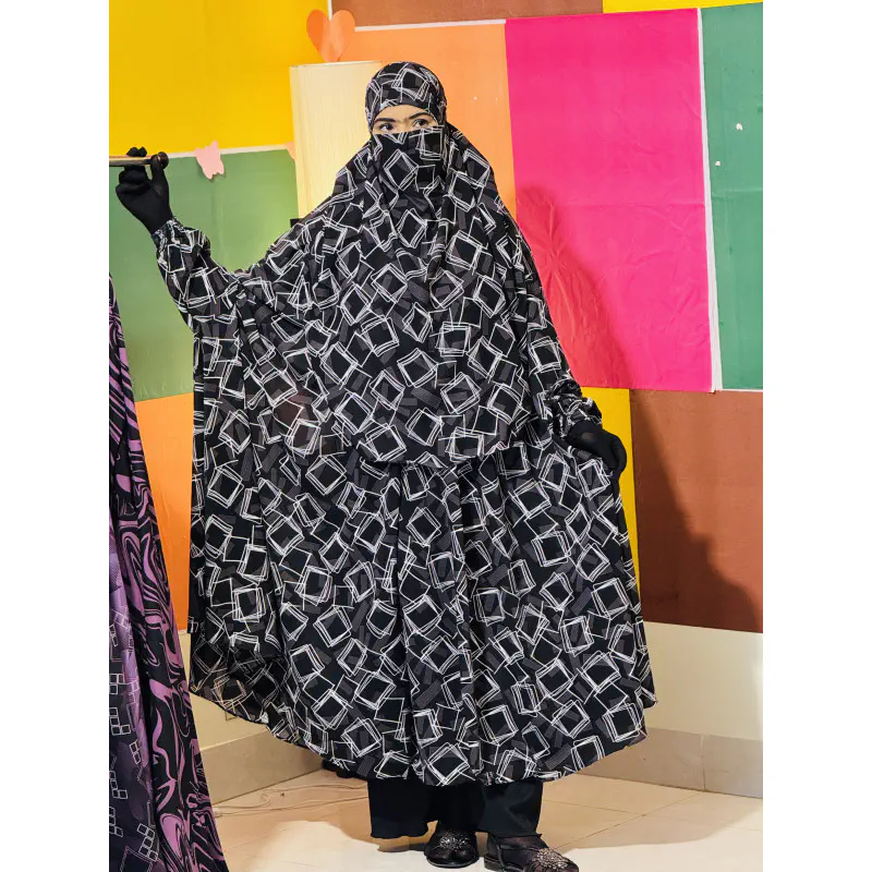 Semi Long Khimar Set- 04