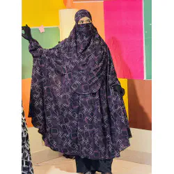 Semi Long Khimar Set- 03