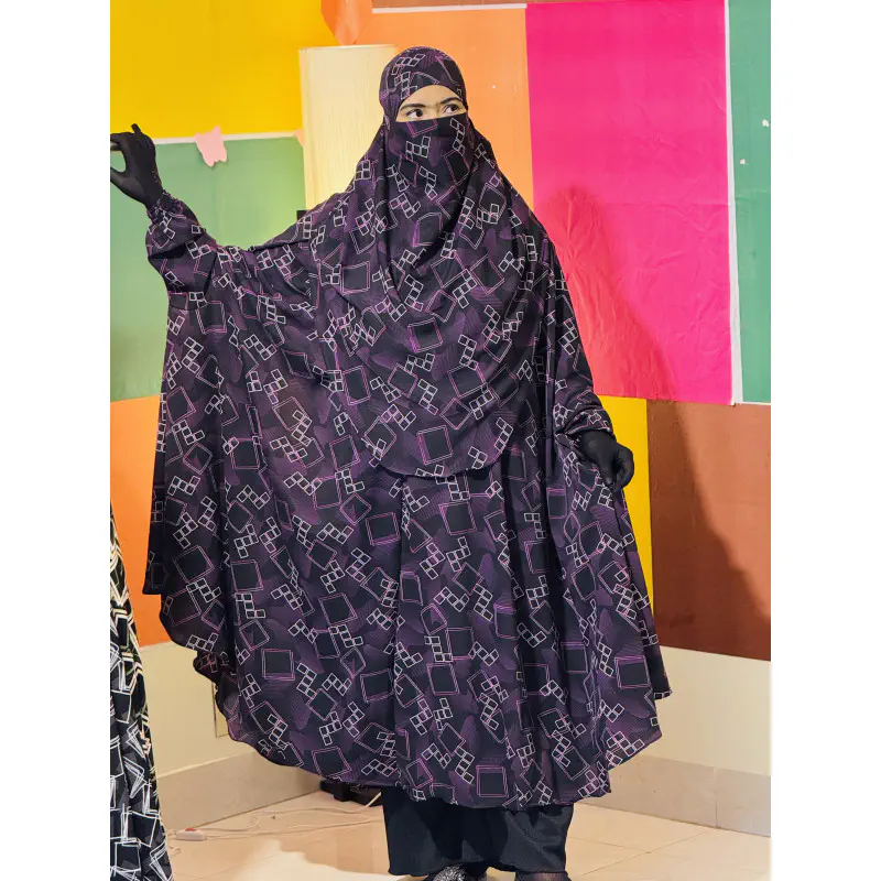 Semi Long Khimar Set- 03