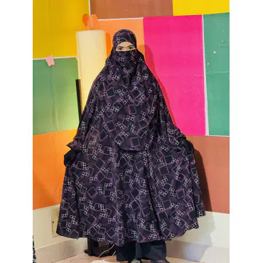 Semi Long Khimar Set- 03
