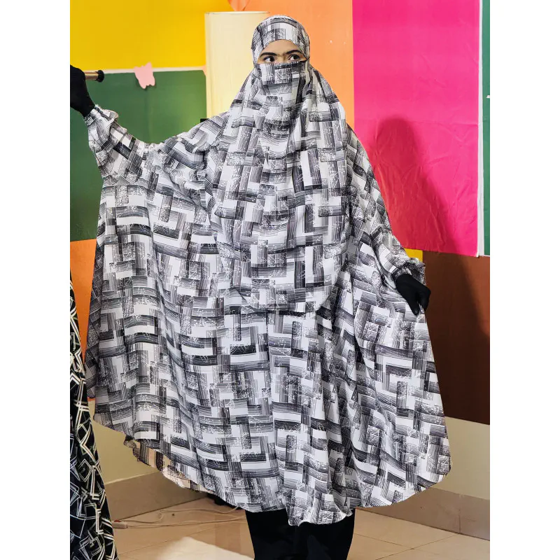 Semi Long Khimar Set- 06
