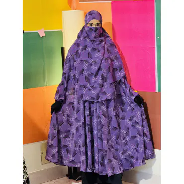 Semi Long Khimar Set- 01