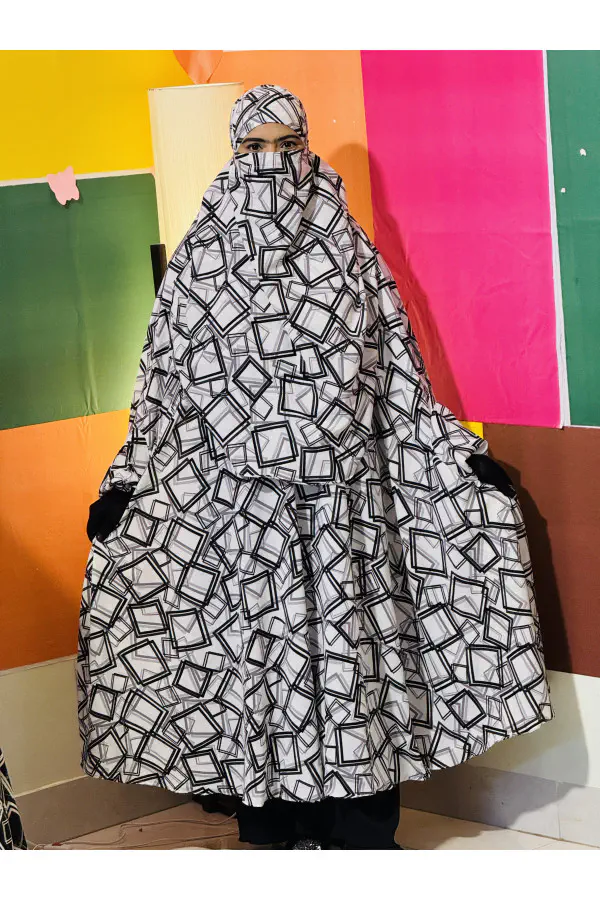 Semi Long Khimar Set- 02