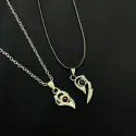 100 Language I Love U Couple Necklace Magnetic