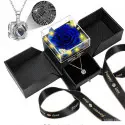Large Preserved Rose Lighting System With Necklace Set