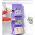 6 Pocket Foldable Hanging Bag 3 Layers Folding Shelf
