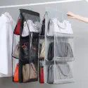 6 Pocket Foldable Hanging Bag 3 Layers Folding Shelf