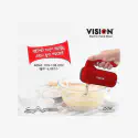 VISION Electric Hand Mixer-VIS-HM-003 Red