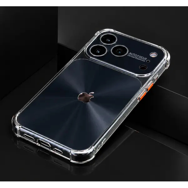 Auto Focus Glossy Shockproof Logo Case for iPhone