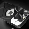 Fashion Logo Hole Magnetic Case for iPhone With Lens Protection Flip Stand Magsafe Silicone Soft Cover
