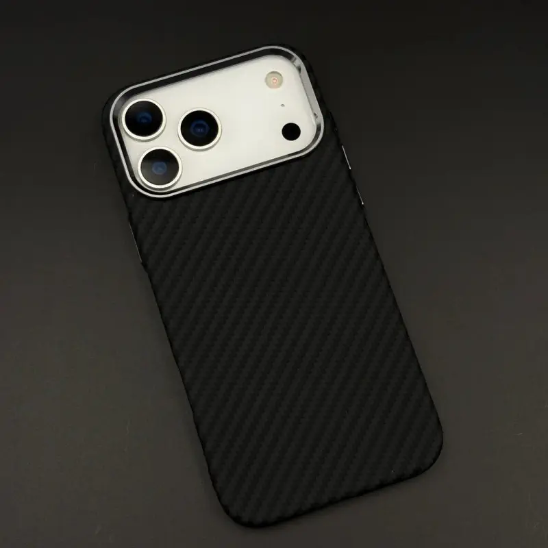 Original Luxo Life Premium MagSafe Reflective Carbon Textured Case For iPhone