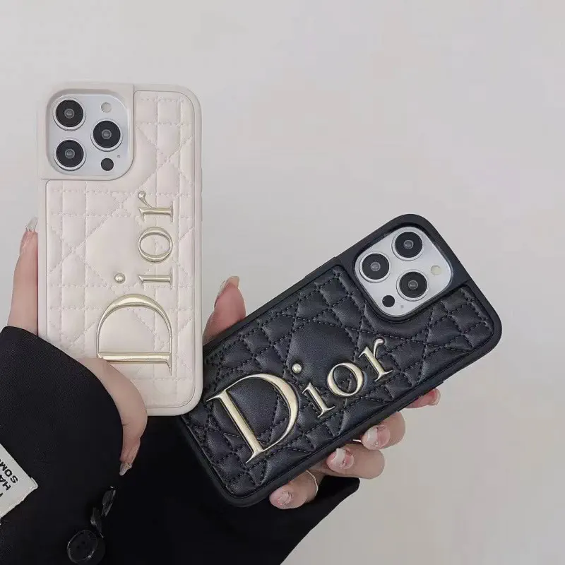 Luxury Dior Print Puffer Case For iPhone 