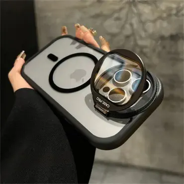 Camera Lens Protection Flip Bracket Stand For Magsafe Magnetic Case for iPhone