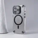 Transparent Acrylic Magnetic Phone Case with Glass Protector for iPhone