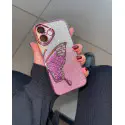 Butterfly Glitter Quicksand with Lens Protection iPhone Case