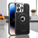 JINDUKA PU Leather & Metal MagSafe iPhone Case With Stand 