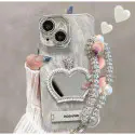 Shiny Mirror Queens Case With Tassel For iPhone