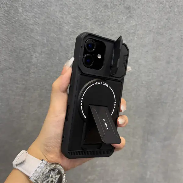 Classic Full Lens Protection Fold Stand Magnetic Phone Cases For iPhone