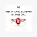Ataullah Natural Red Ruby Rings 925 Silver