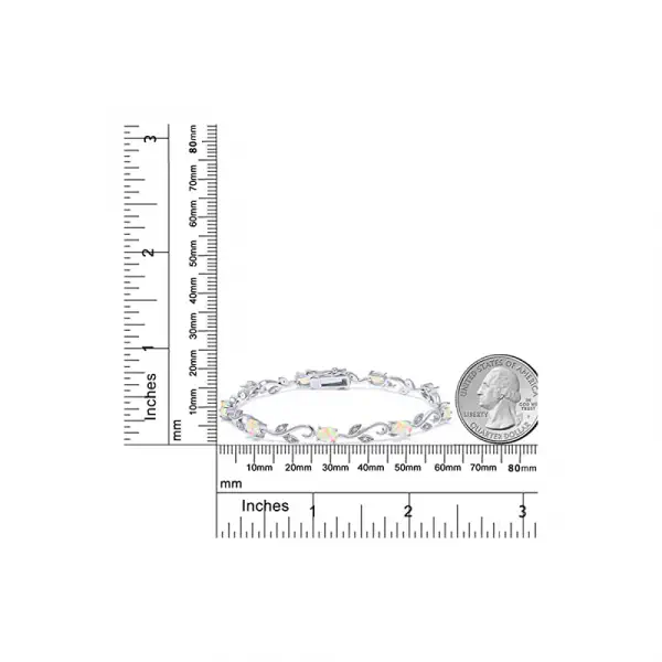  White Diamond Tennis Bracelet For Women