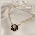 Women Camellia Pearl Necklace
