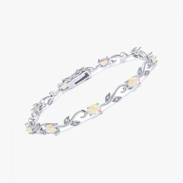  White Diamond Tennis Bracelet For Women