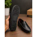 Genuine Leather Loafer For Men ! Black Shattle ! - L113