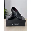 Genuine Leather Loafer For Men ! Plain Black ! - L111