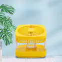  Rechargeable Soft Light Desktop Silent Foldable Electric Table Fan (JK-F666)