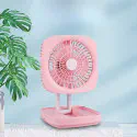  Rechargeable Soft Light Desktop Silent Foldable Electric Table Fan (JK-F666)