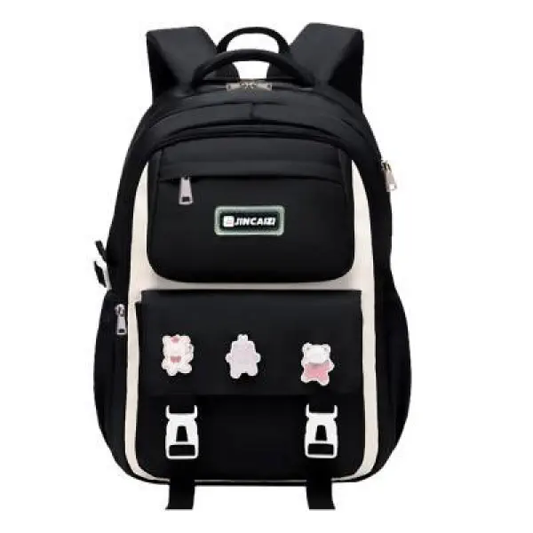 Waterproof School Book Bag (black)